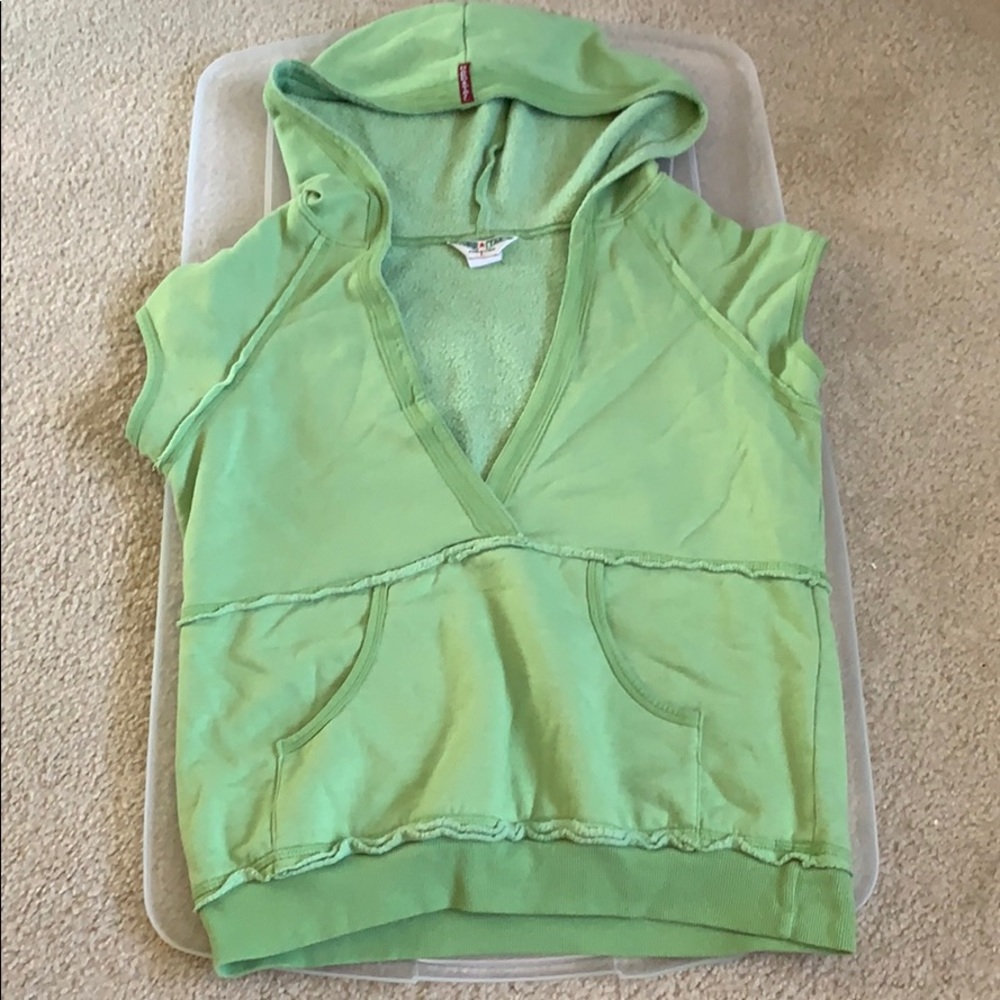Green Sweatshirt Top